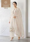 Vanika By Vinay Kuleesh Mul Chanderi Embroidery Dress Material Wholesale In India